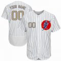 Custom Chicago Cubs white Flexbase baseball jerseys