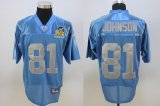 2011 Detroit Lions Calvin Johnson 81# Blue Jersey