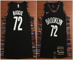 Brooklyn Nets #72 Notorious Biggie black nike NBA Jerseys-City Edition