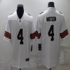 Nike Cleveland Browns #4 Deshaun Watson white Color Rush Limited Jersey