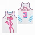 Miami X Pink Panther #3 white Basketball Jersey