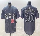 Nike New York Mets #20 Pete Alonso gray majestic mlb jerseys majestic baseball jerseys 01