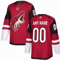 Custom Adidas Phoenix Coyotes red hockey jersey