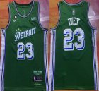 Nike Detroit Pistons #23 Jaden Ivey green nba Jerseys 6 patch-XD