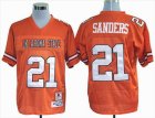 Custom Oklahoma State Cowboys name and number M&N orange color jersey