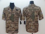 Houston Texans #4 Deshaun Watson Nike Camo Salute to Service Limited Jersey