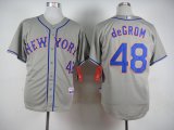 New York Mets Jacob deGrom #48 gray mlb jerseys