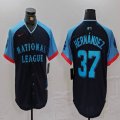 National League Teoscar Hernandez Nike Navy 2024 MLB All-Star Game Limited Player Jersey 01