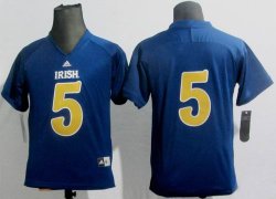 Youth adidas Notre Dame Fighting Irish Manti Te\'o #5 2012 Shamrock Series Football Jersey - Navy Blue