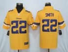 Nike Minnesota Vikings #22 Harrison Smith yellow Color Rush Limited Jersey