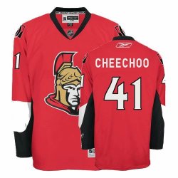 NHL Ottawa Senators #41 CHEECHOO Red Jersey