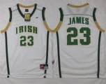 LeBron James #23 Laney High School white NBA Jersey