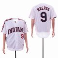 Cleveland Indians #9 Carlos Baerga white mlb jerseys-sg