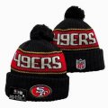 2024 San Francisco 49ers black red NFL Sports Cuffed Knit Hats