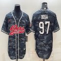 Nike San Francisco 49ers #97 Nick Bosa gray camo baseball jerseys Joint name-BD