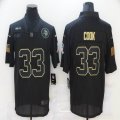 Nike Minnesota Vikings #33 Dalvin Cook black Salute To Service Limited Jersey-BD