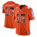 Custom Clemson Tigers #16 Jordan Leggett orange fashion college football jersey