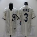 Chicago White Sox #3 Baines white majestic Baseball Jersey Dream version -BD