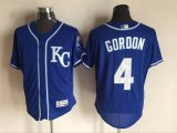 2016 Kansas City Royals #4 Alex Gordon blue Flexbase Authentic Collection Jersey