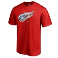 Men's Detroit Red Wings Fanatics Branded Red Banner Wave T-Shirt