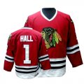 Chicago Blackhawks 1# HALL Red NHL Jersey