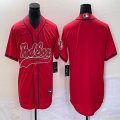 Nike Boston Red Sox blank blue majestic baseball jersey Joint name-BD