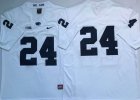 Penn State Nittany Lions #24 Miles Sanders White NCAA Stitched Jersey