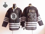 2013 NHL Stanley Cup Boston Bruins 33# Chara Black white Jersey