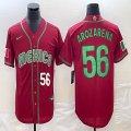 2023 World Cup Mexico #56 Randy Arozarena red majestic baseball jerseys 13