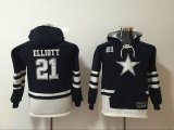 Youth Dallas Cowboys #21 Ezekiel Elliott black nike nfl Hooded Sweatshirt