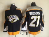 Nashville Predators #21 Forsberg black Ice Hockey Jerseys CCM