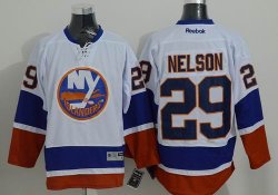 New York Islanders #29 Brock Nelson jersey white Hockey Jersey