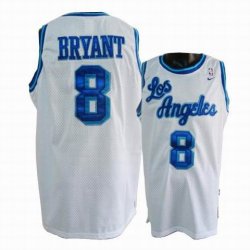 Los Angeles Lakers #8 Kobe Bryant White NBA basketball Jerseys