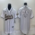 Nike New Orleans Saints blank white baseball jerseys Joint name-BD 01