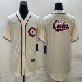 Nike Chicago Cubs blank beige majestic baseball jerseys