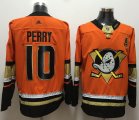 Adidas Anaheim Ducks Corey Perry #10 orange nhl hockey Jersey