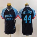 Youth National League #44 Elly De La Cruz Nike Navy 2024 MLB All-Star Game Limited Player Jersey