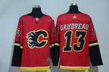 Adidas Calgary Flames #13 Johnny Gaudreau red Ice hockey jersey