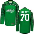 custom 2016 Washington Capitals 70 Braden Holtby green hockey Jerseys