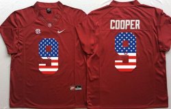 Georgia Bulldogs #9 Cooper II red usa flag college football jersey