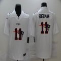 New England Patriots #11 Julian Edelman Nike white fashion Color Rush Limited Jersey-BD