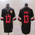 San Francisco 49ers #13 Brock Purdy black Nike Vapor F.U.S.E. Limited Jersey-BD 01