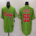 Nike Philadelphia Phillies #55 Ranger Suarez green majestic baseball jerseys Joint name-BD 02