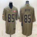 2022 Nike 49ers #85 George Kittle Salute to Service Retired Limited Jersey-BD