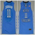 North Carolina Tar Heels #11 Johnson Blue College Basketball Jersey