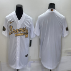 2022 MLB All-Star Nike Atlanta Braves blank white majestic baseball jerseys-BD