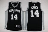 Revolution 30 Spurs #14 Danny Green Black Stitched NBA Basketball Jersey