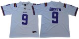 LSU Tigers Odell #9 Joe Burrow NCAA Football Jersey - White