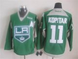 2015 Reebok Los Angeles Kings #11 Anze Kopitar Green ice hockey Jersey