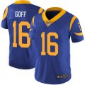 Youth Nike Rams #16 Jared Goff blue Color Rush Limited Jersey